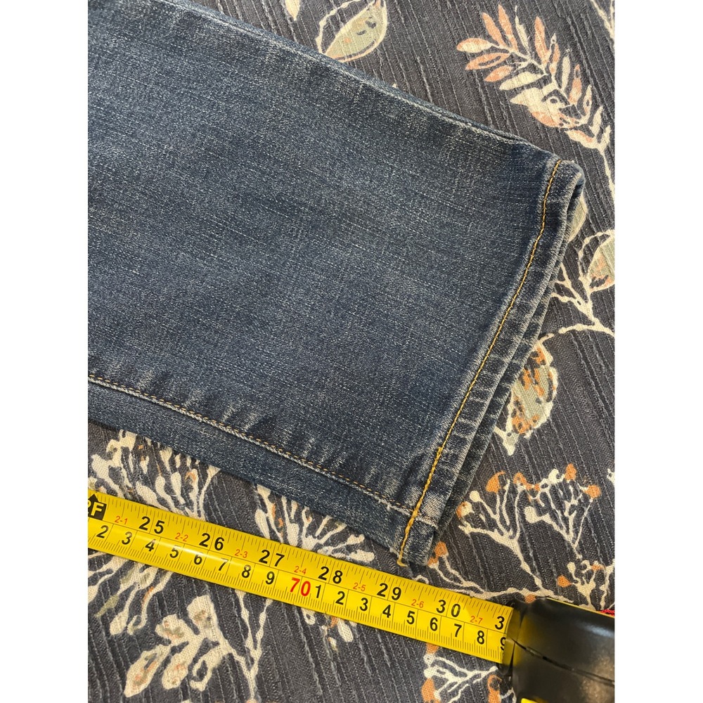Gap Athletic Taper Mens Jeans 32x30 Dark Tinted Stretch Denim Indigo Faded - Picture 13 of 13